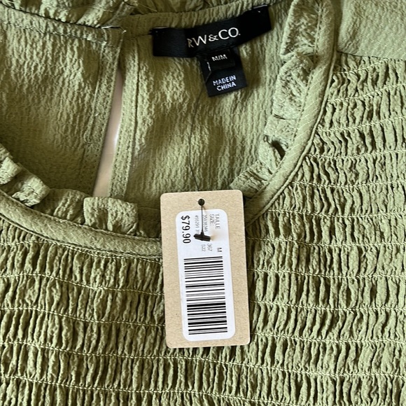 Long Sleeve Ruffle Top | RW & Co. | Medium - Picture 3 of 4